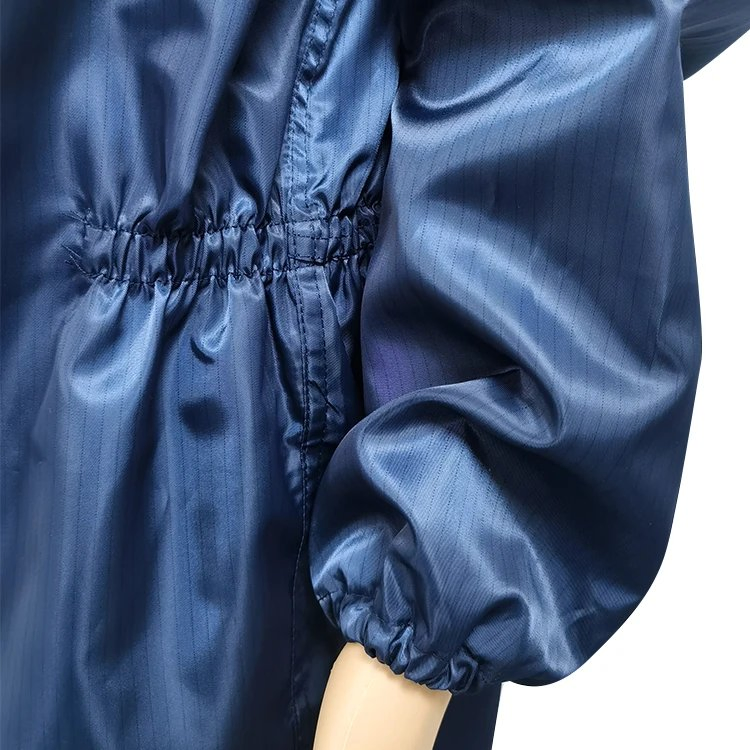 Washable ESD Working Clothes 5mm Stripe Antistatic Coveralls ESD Garments for Cleanroom