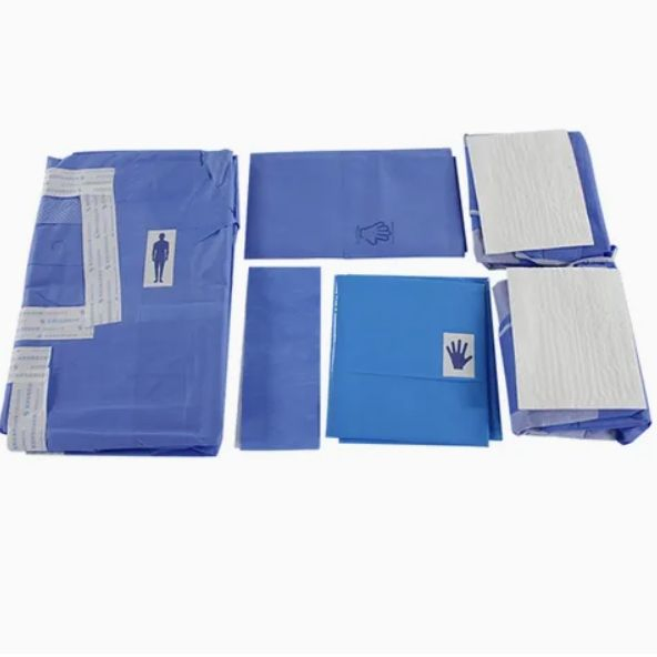 Hospital Sterile Disposable Surgery Pack Surgical Drape Kit Cesarean Section Delivery Set