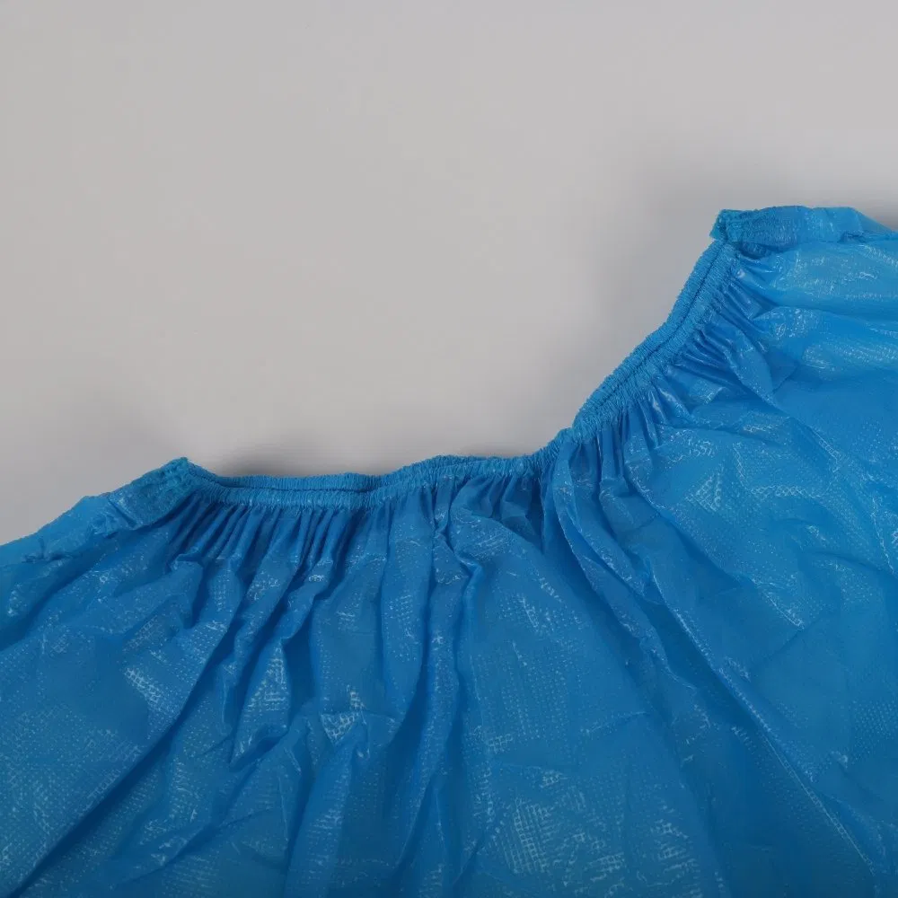 15*39cm Blue Color Medical Disposable CPE Protection Shoe Cover