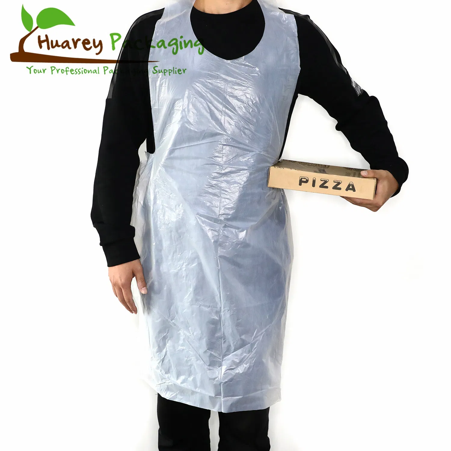 China Factory High Quality Plastic Disposable Kitchen PE Aprons on Bag