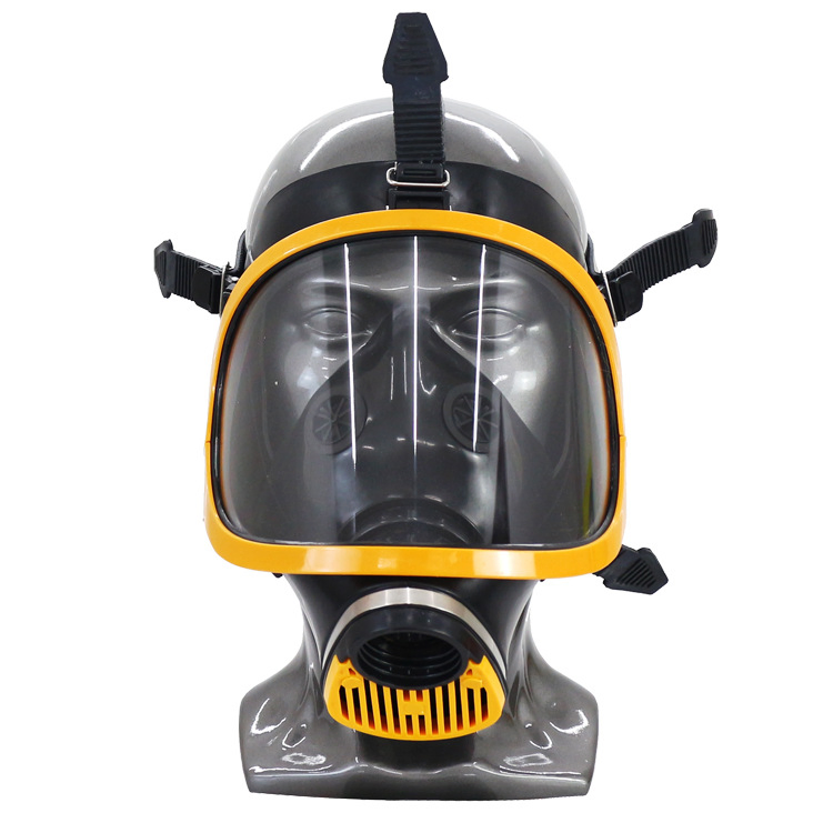 Full Glasses Full Face Double Air Filter Safety Gas Mask Chemical Full Facepiece Reusable Respirator for Biochemistry Prevention in Armed Forces