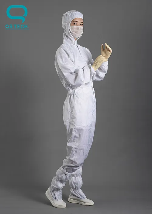 Food Factory Washable ESD Clothes Anti-Static Jumpsuit Cleanroom Suit Garment Without Hood