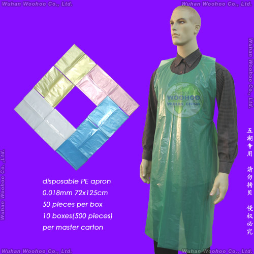 Waterproof Medical/Hospital/Dental/PP/Nonwoven/Poly/HDPE/LDPE/Plastic Disposable PE Apron for Food Processing Industry Service/Hotel/Restaurant Cooking/Safety