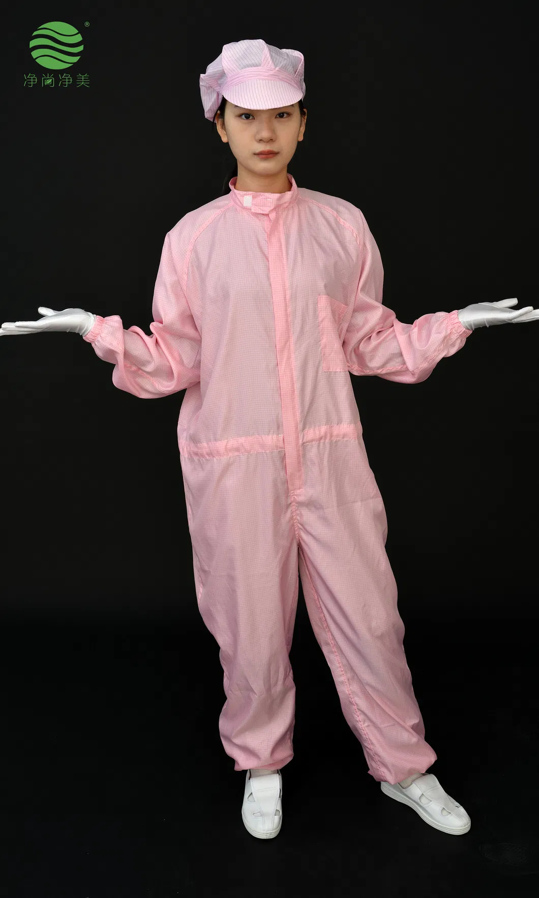 ESD Cleanroom Garment Front View
