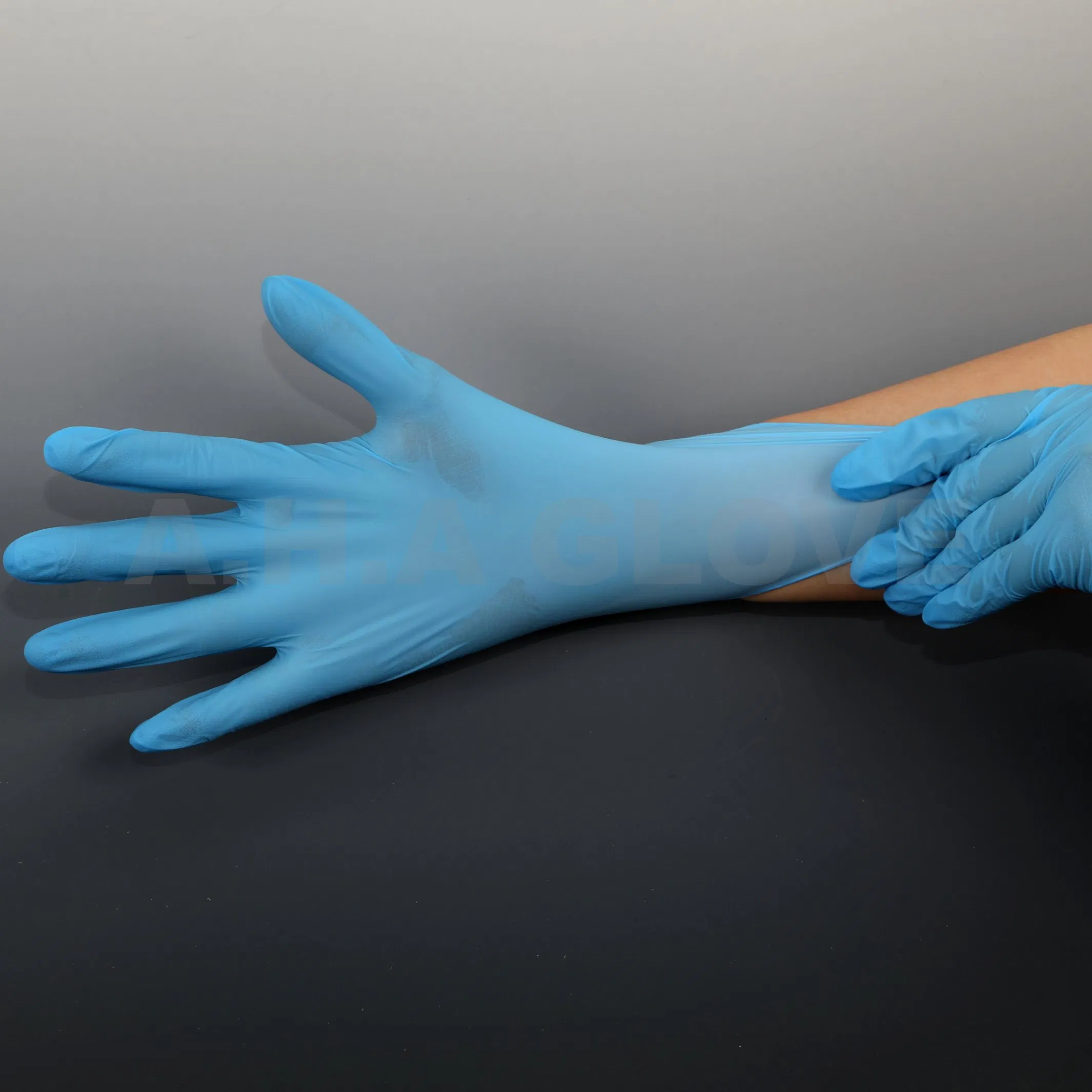 Disposable Blue Em Safety Medical Nitrile Latex Free Powder Free Surgical Examination Gloves