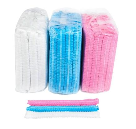 Supply Disposable Bouffant Mob Clip Strip Nurse Nonwoven Dental Cap Hair Net