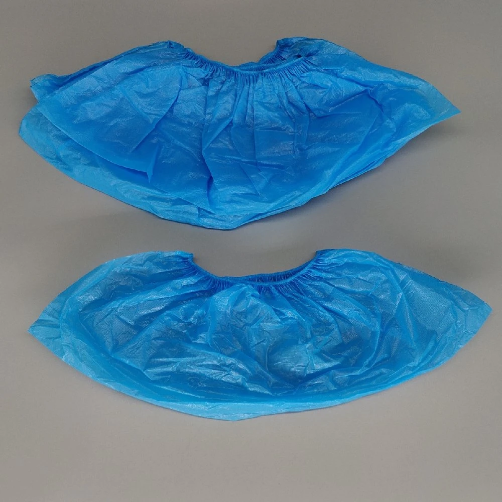15*39cm Blue Color Medical Disposable CPE Protection Shoe Cover