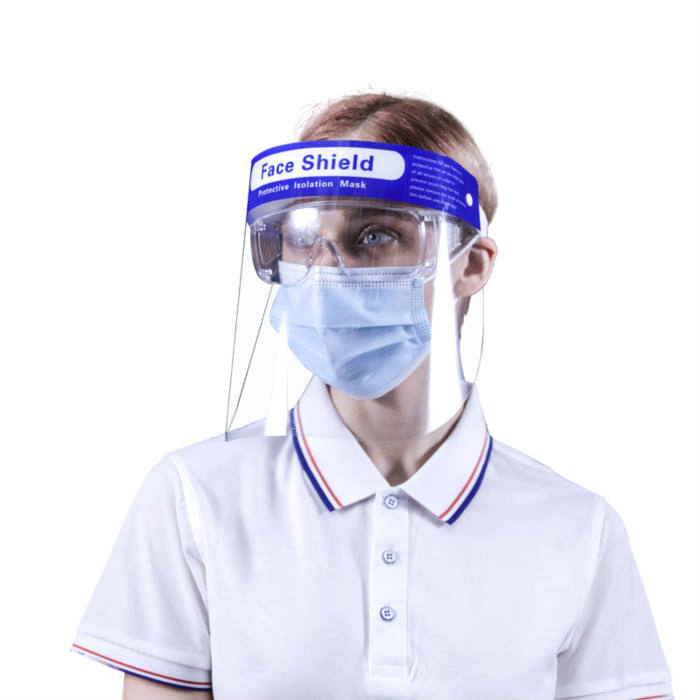 Wholesale Faceshield Transparent Disposable Face Sheilds Anti-Fog Protective Face Shield