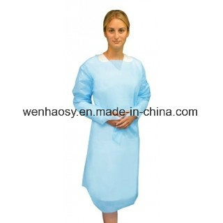 Disposable Medical Surgical Protective Isolation CPE Gown Coverall with Thumb Hook