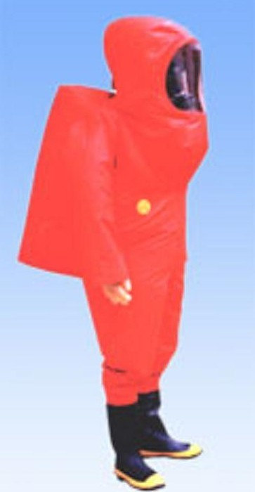 PVC Gas Tight Heavy Duty Enclosed Chemical Protective Suit