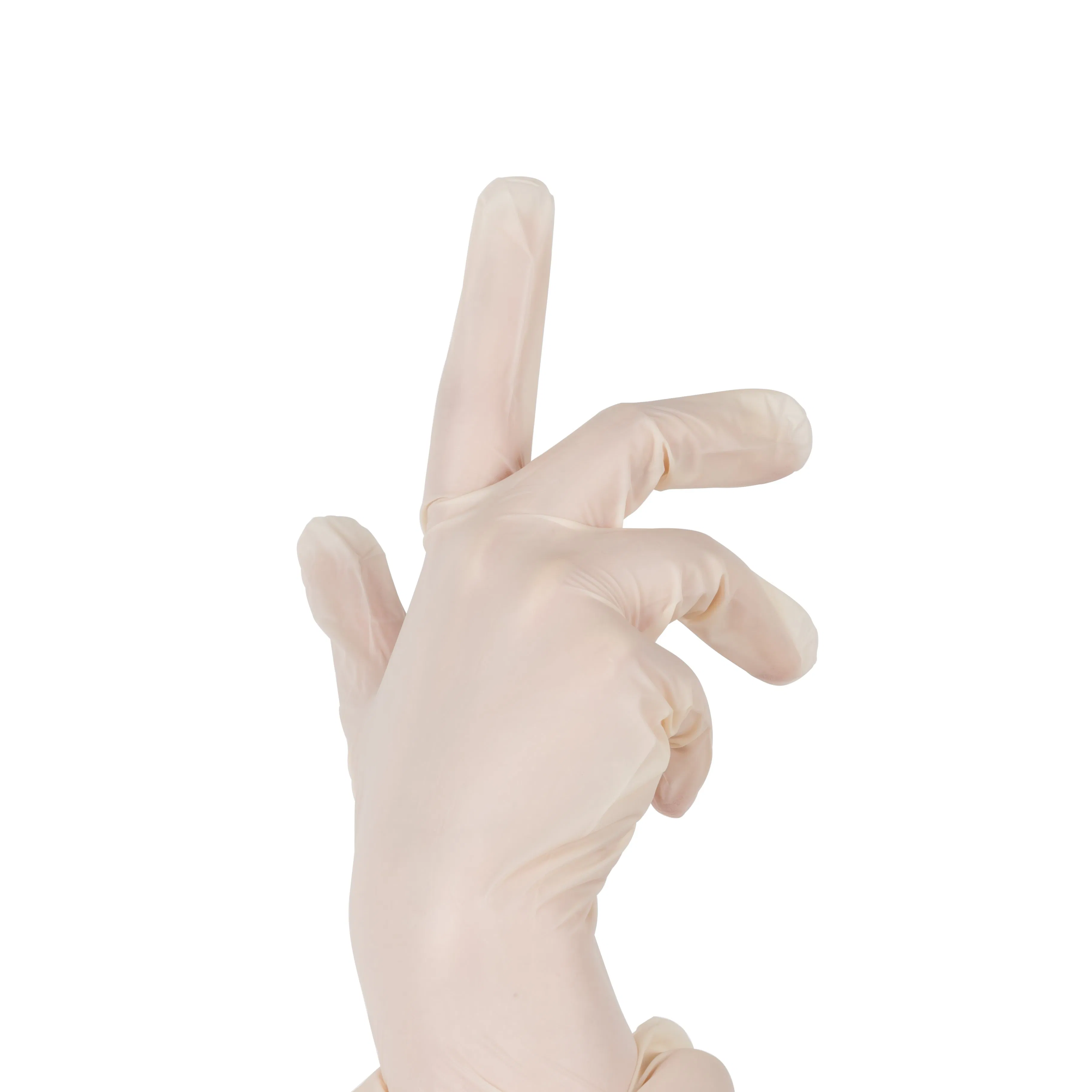 Disposable Medical Examination Beige Nitrile Glove