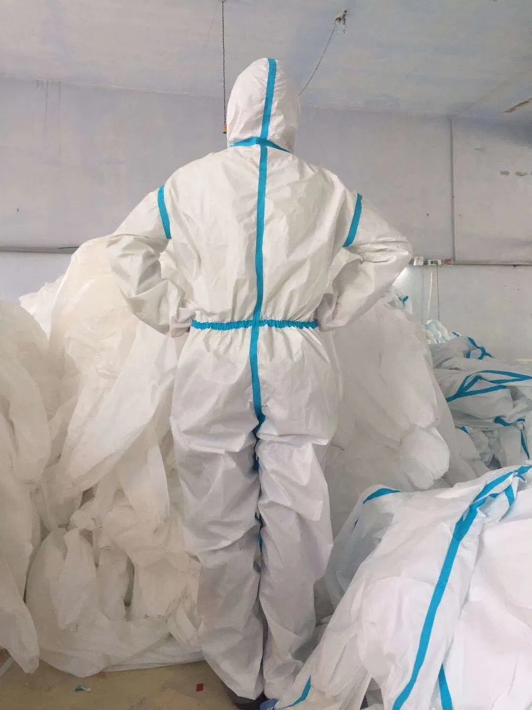 Disposable Protective Painters Paint Painting Coveralls, Paper Painter Chemical Suit / Suits