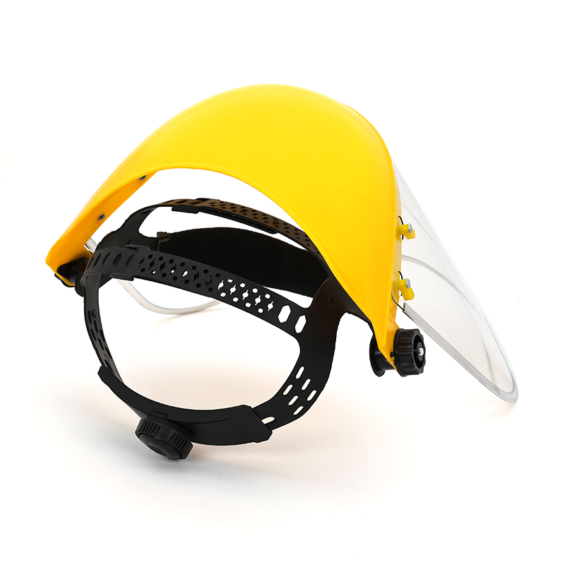 Impact Resistant Heat-Formed Multi-Fit Design Plastic Face Shield Visor with Headgear