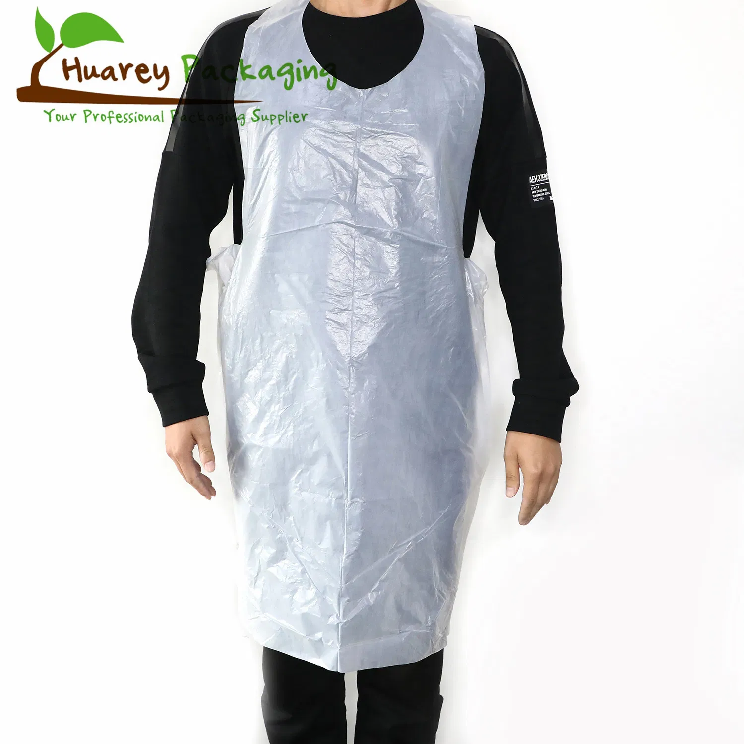 China Factory High Quality Plastic Disposable Kitchen PE Aprons on Bag