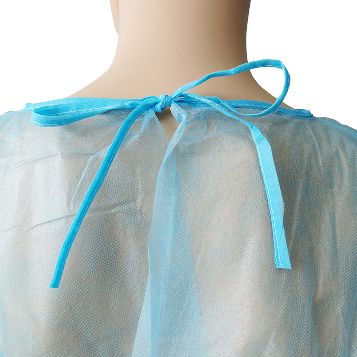 Non-Sterile Patient Gown Disposable Non-Woven Cover Gown Polypropylene Barrier Gown Chemotherapy Gowns Hospital Protective Gowns PP Gowns with Jersey Cuff