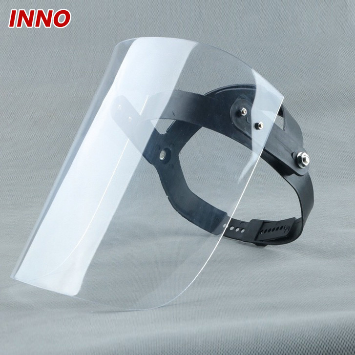 Inno-Aj005 Manufacturer Direct Selling Adjustable Hard Face Shield Fully Anti Impact Eco-Friendly
