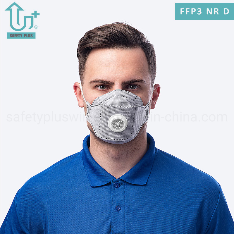 Rubber Earloop 6 Layer Anti Air Pollution Foldable FFP3 Mask Protective Anti Dust Disposable Respirator