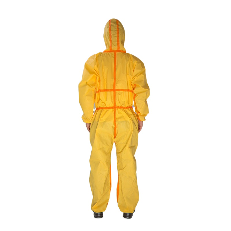China Shandong Factory Low Price Supply PPE Disposable Chemical Protective Work Suits
