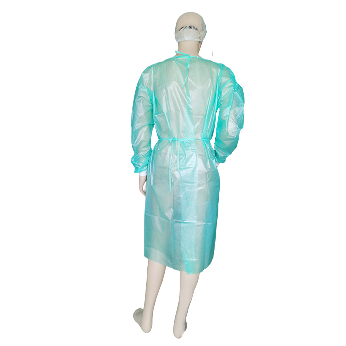 En13795 PE Laminated Disposable High Quality Medical Chemotherapy Gown Hospital Doctor Isolation Gown Desechable Batas De Bano
