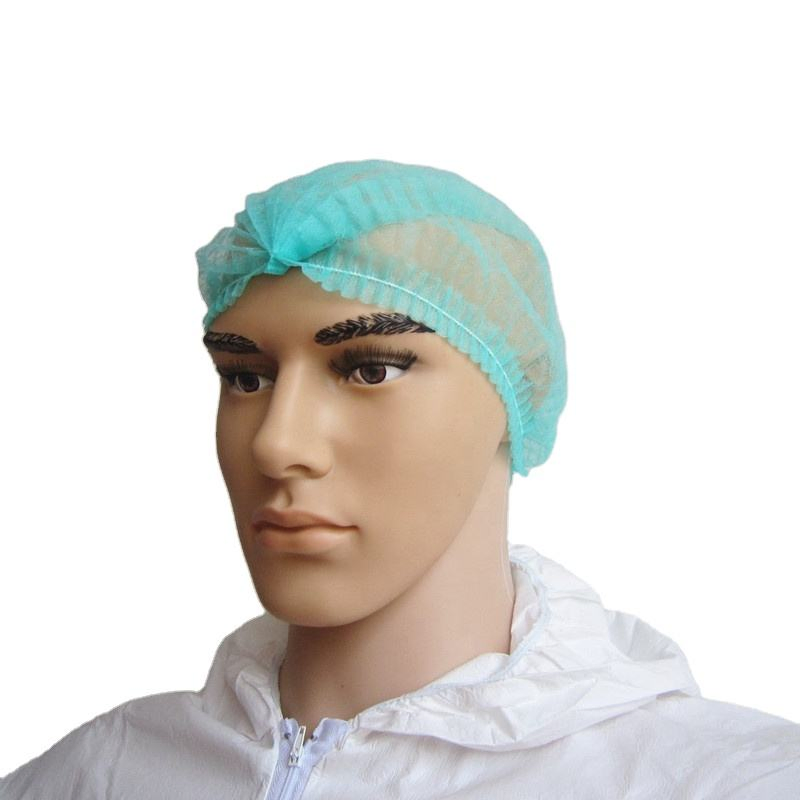 Disposable Nonwoven Hair Cover Clip Cap Hairnet Nonwoven Caps Bouffant Cap