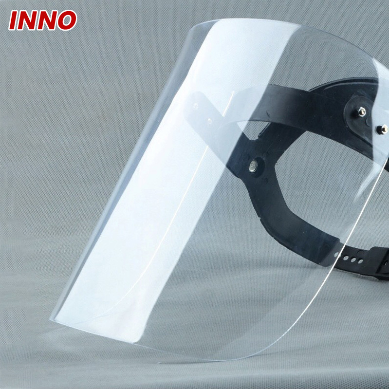 Inno-Aj005 Manufacturer Direct Selling Adjustable Hard Face Shield Fully Anti Impact Eco-Friendly