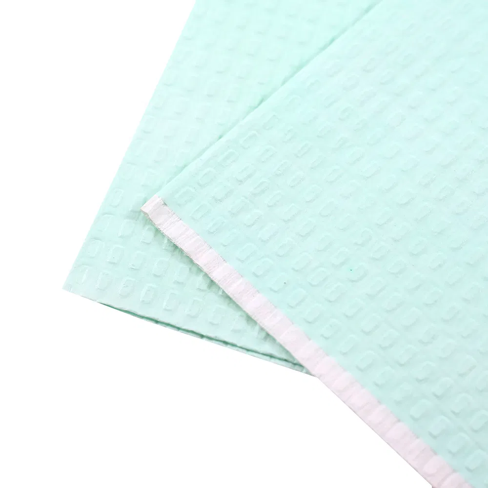 Three Layer Colorful Disposable Bibs Disposable Consumables Dental Apron