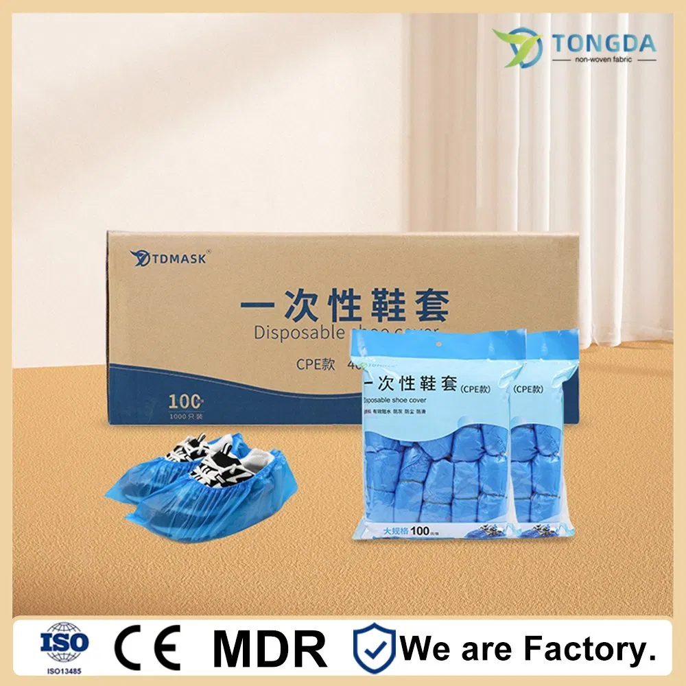 disposable CPE shoe cover waterproof Plastic overshoes delivery within 24 hours