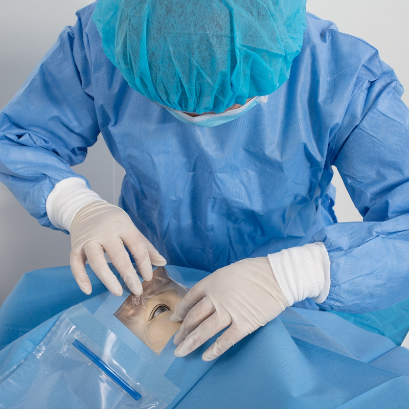 Medical Disposable Sterilized Surgical Drape Ophthalmology Eye Operation Pack