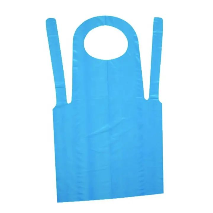 Disposable HDPE LDPE LLDPE Waterproof Tear-Resistant Food Kitchen Plastic PE Apron for Cleaning