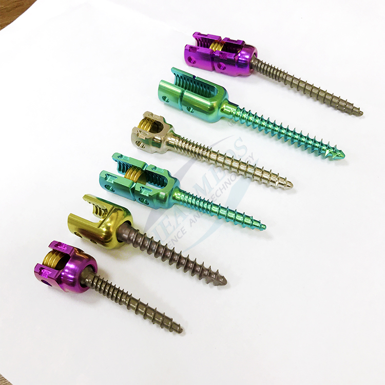 High Quality Orthopedic Titanium Material Implants New Design Spinen Implant 5.5mm Spinal Pedicle Screw for Spine Surgery