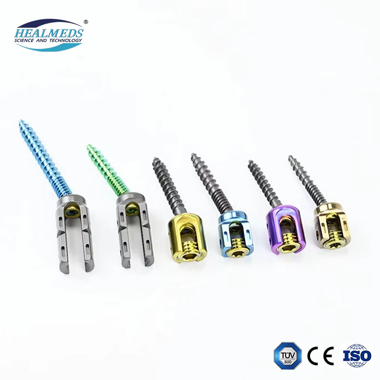 Low Profile 5.5mm Spine Orthopedic Surgical Implants Price Titanium Spine Pedicle Screw for Spinal Fixation Surgery