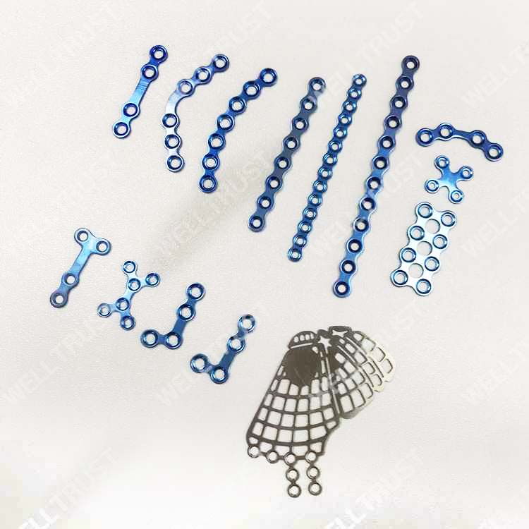 High Quality Medical Orthopedic Surgical Implants Titanium Maxillofacial Plate 1.5 2.0mm Plates