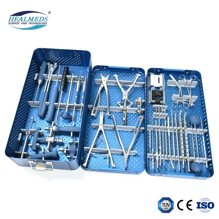 CE ISO Custom 5.5mm Titanium Orthopedic Spinal Pedicle Screw Instrument Set for Spine Fixation Surgery