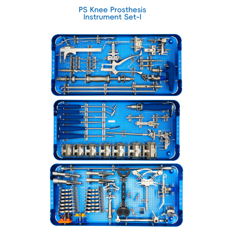 New Design Knee Prosthesis Components Knee Replacement Instruments Tibial Set Orthopedic Surgical Medical Tools