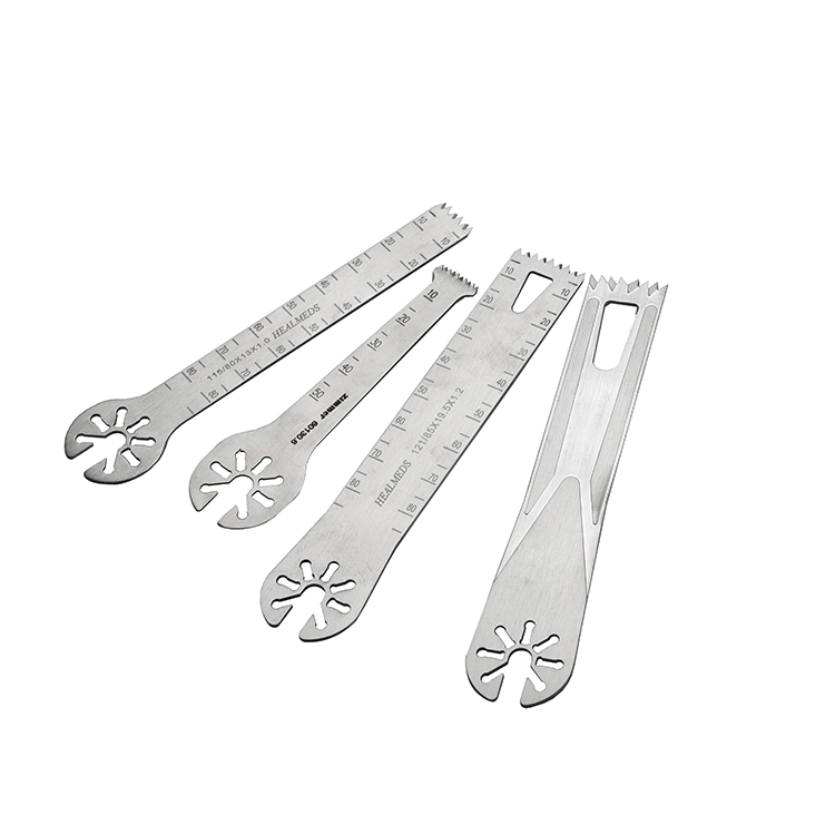CE ISO Customized Surgical Bone Cutting Oscillating Saw Hook Blade Fully Compatible with Aesculap Orthopedic Saw for Vet