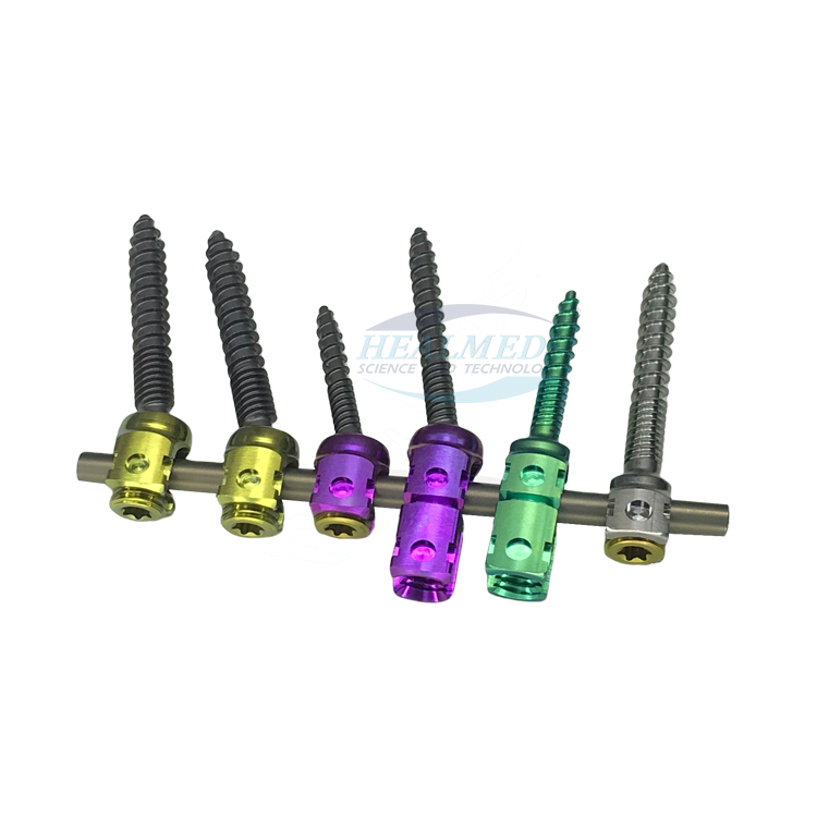High Quality Orthopedic Titanium Material Implants New Design Spinen Implant 5.5mm Spinal Pedicle Screw for Spine Surgery