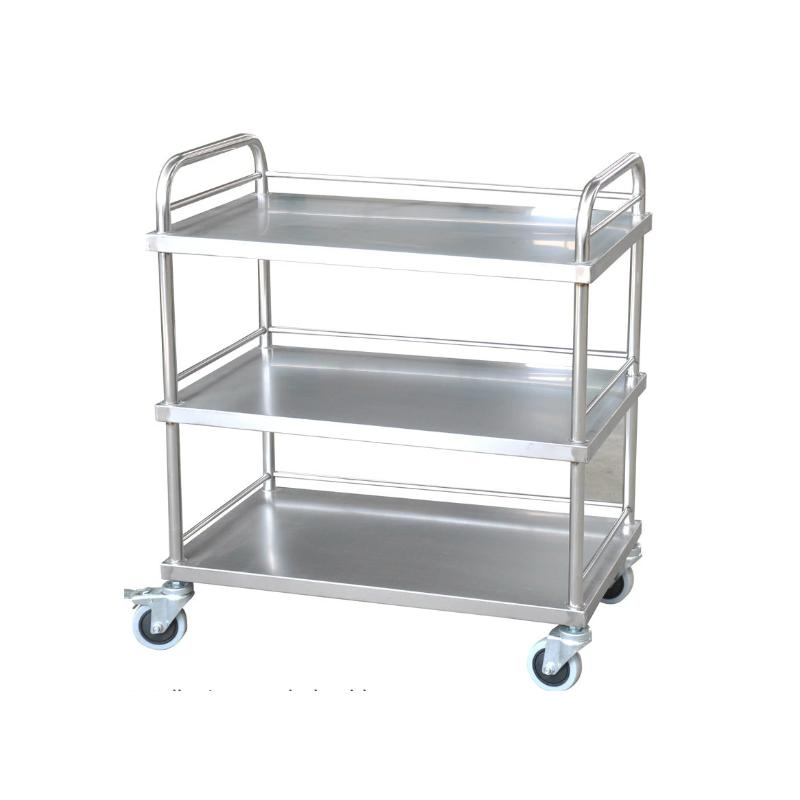 Hospital Medical Furniture Factory Custom Trolley Surgical Instrument Trolley Cart Stainless Steel Hospital Furniture