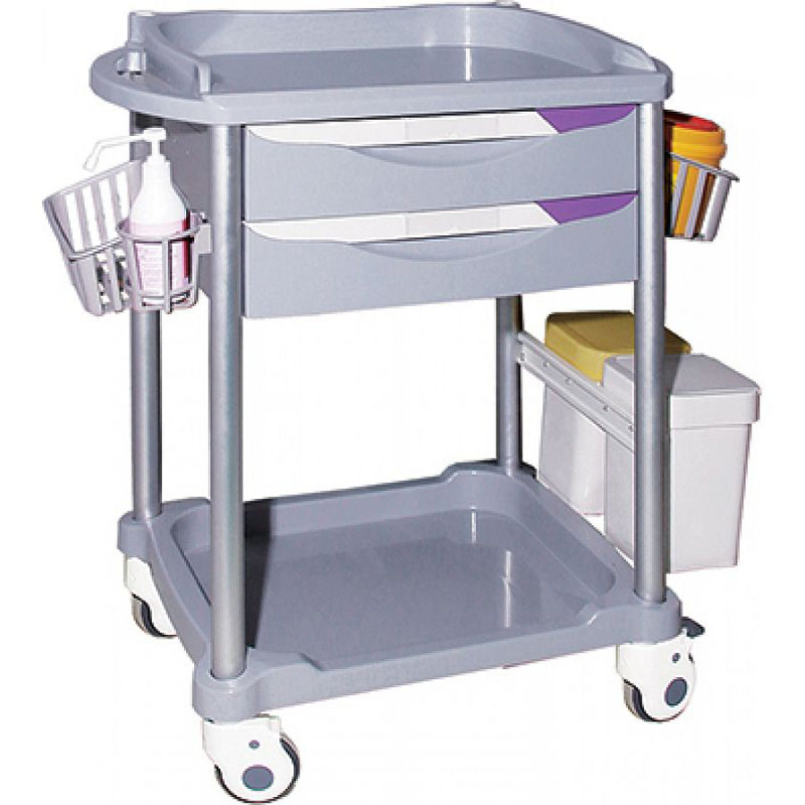 Hospital Medical Simple Utility Trolley Lab Medical Equipment Instrument Surgical Tool Trolley