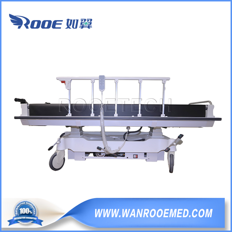 650-1050mm Height Adjustable Hospital Patient Electric Transport Trolley Bed