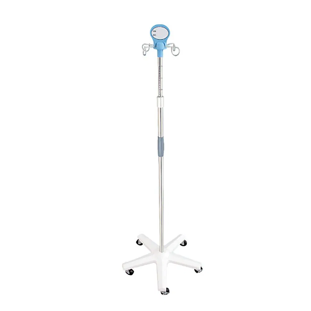 Portable and Foldable IV Pole Stand Flexible Infusion Stand Medical Drip Stand