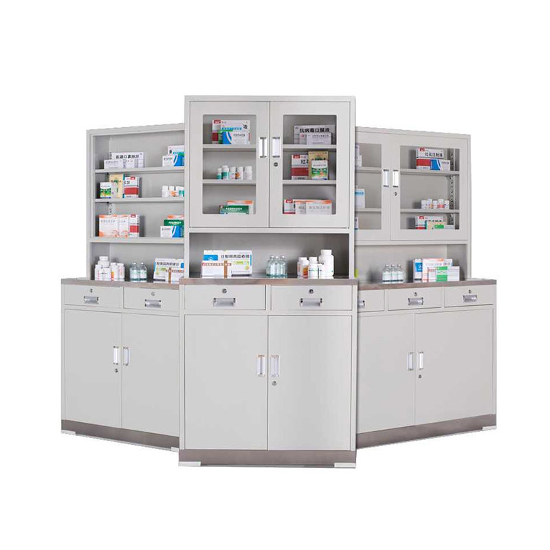 Modern Hospital Furniture Medical Cabinet Multi-Function Storage Stainless Steel Medical Cabinet