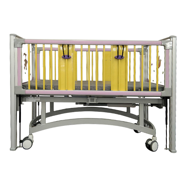 Double Cranks Multifunction Pediatric Youth Cots Babies Hospital Bed