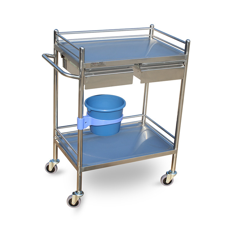 Hospital Surgical Instrument Trolley Stainless Steel Dressing Trolley