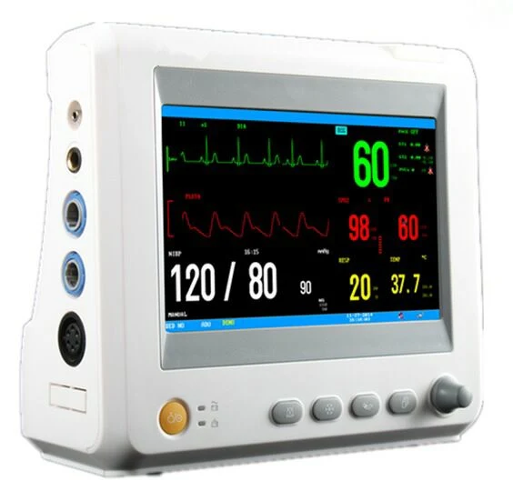 7′ ′ Medical Hospital Portable Ambulance Vital Signs Multiparameter Patient Monitor