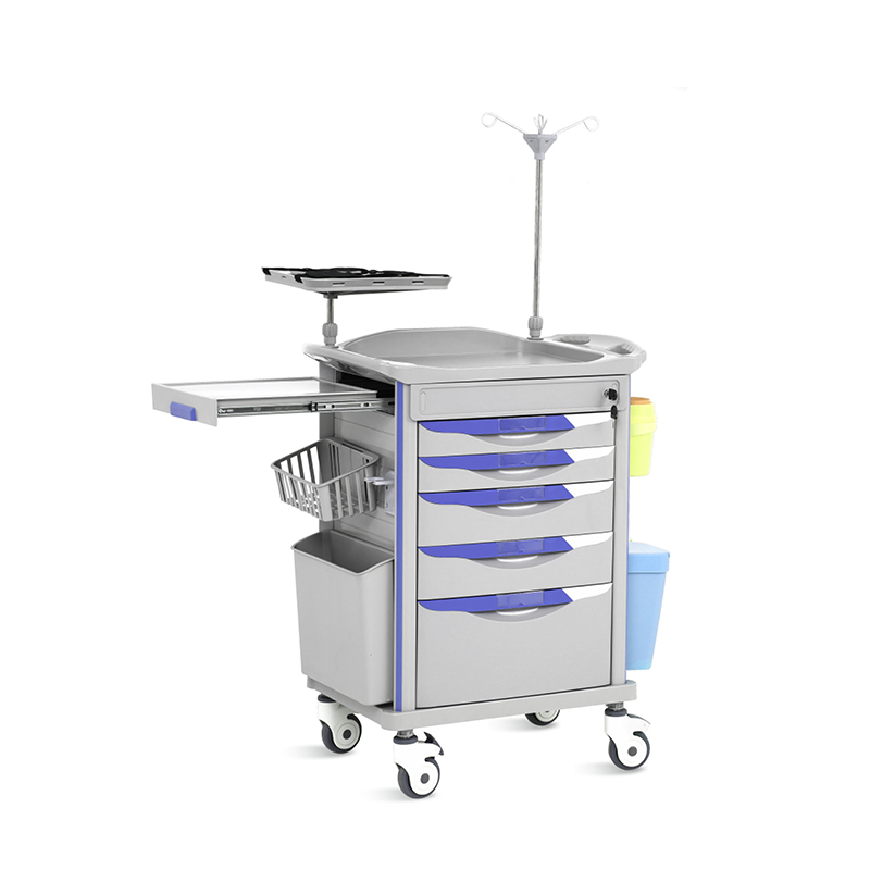 Nwm054-Et77A FDA Multi-Function ABS Plastic Hospital Clinic Emergency Medical Crash Cart