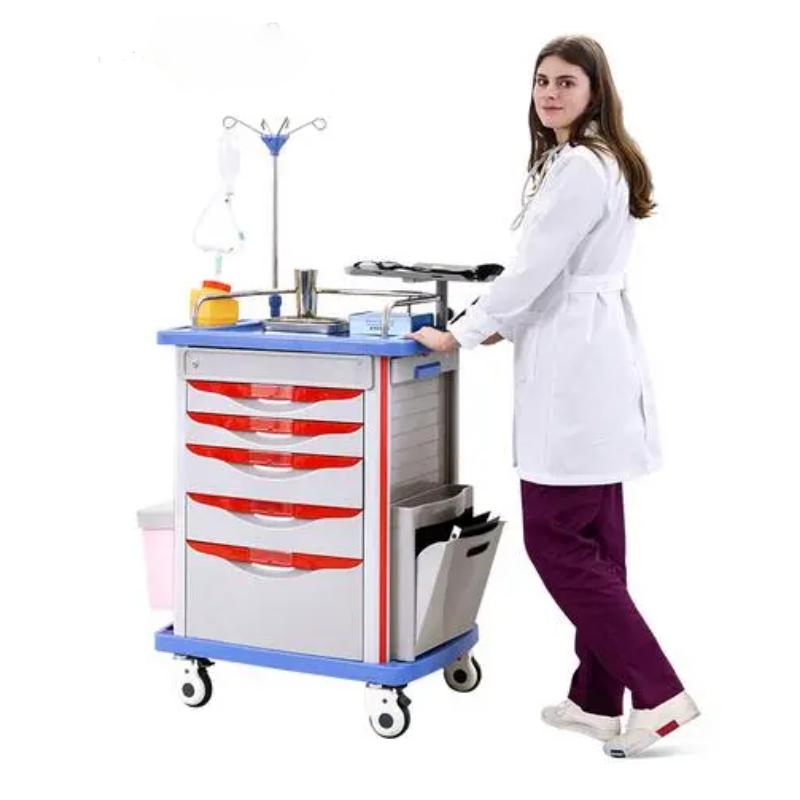Hospital Medical Furniture Factory Custom Trolley Surgical Instrument Trolley Cart Stainless Steel Hospital Furniture