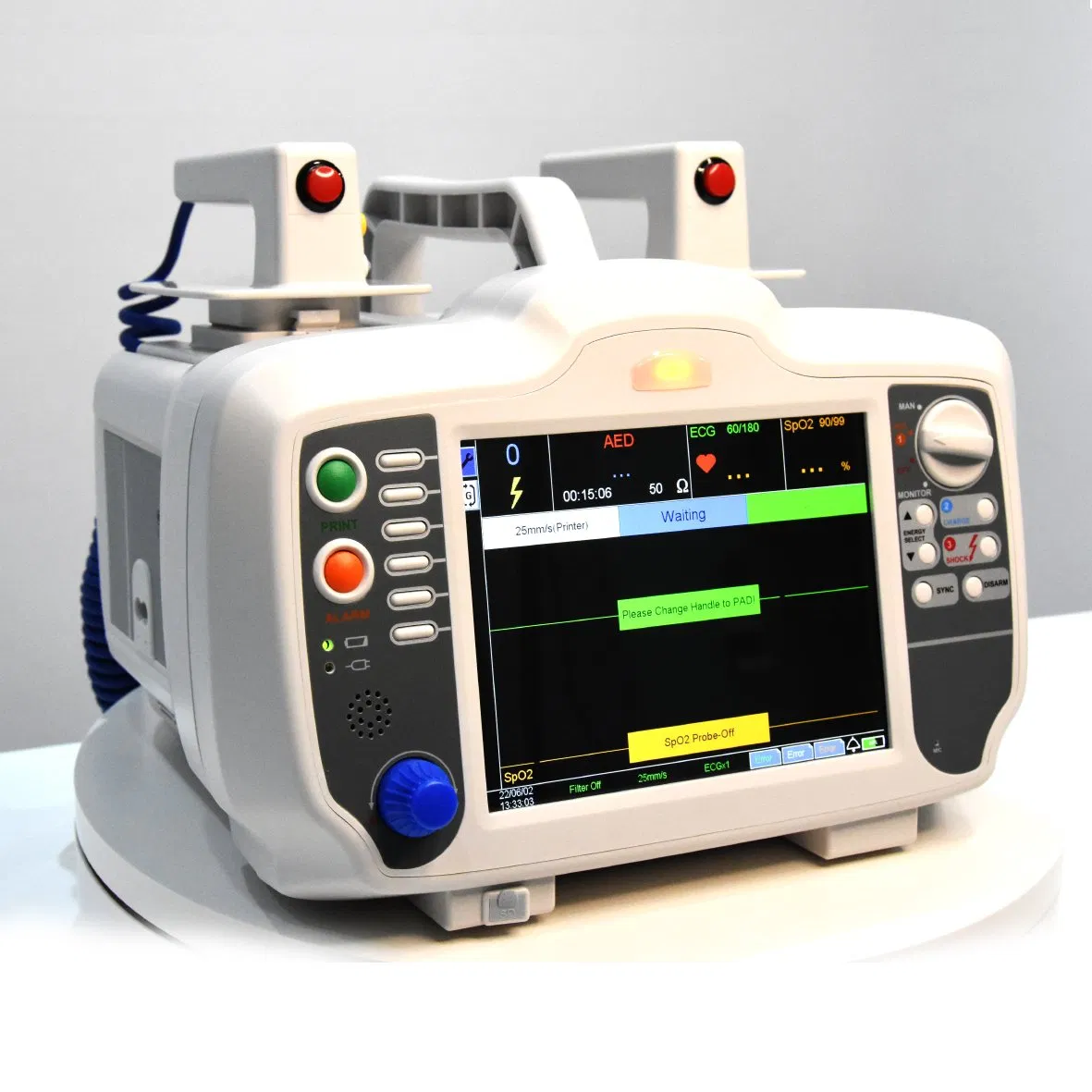 Medical Device Rescue Equipment External Synchronous ECG Monitoring Hospital Emergency Defibrillator Monitor