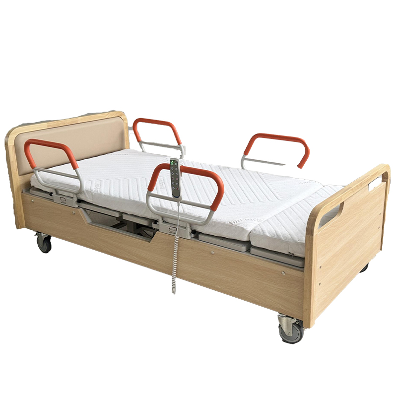 Medical Bed Home Nursing Care Multi-Function Electric Rotary Bed Wood