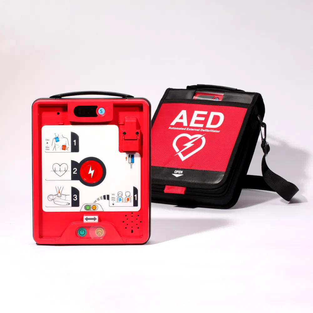 A381 Portable Biphasic Meditech Cardiac Resuscitation Device Aed Defibrillator