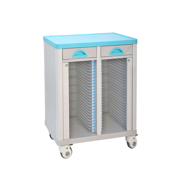 High Quality Hospital Furniture ABS Medical Emergency Ambulance Nursing Moving Treatment Hospital Trolley Crash Cart (UL-22MD48)
